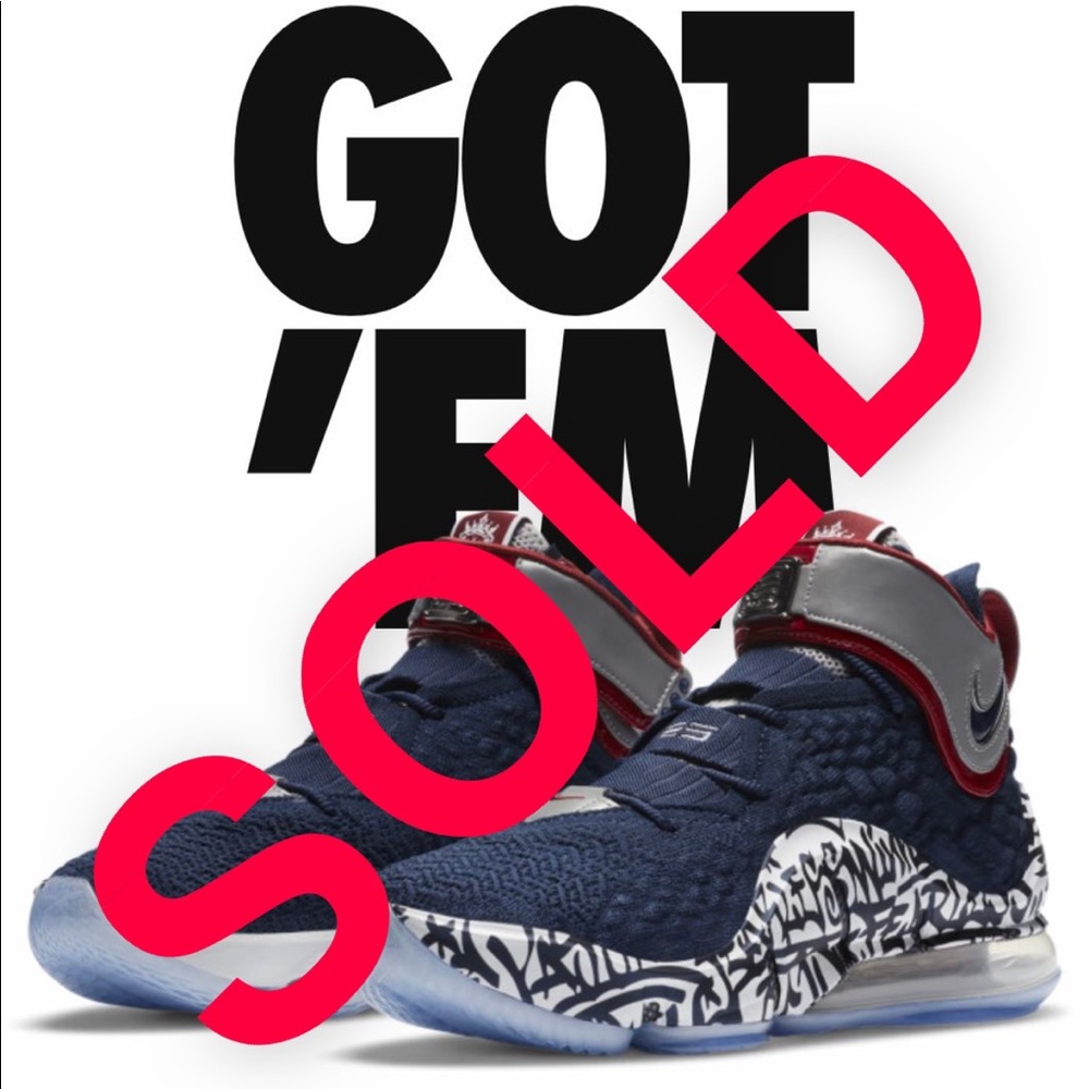 SOLD!!!  Lebron 17 Graffiti Cold Blue